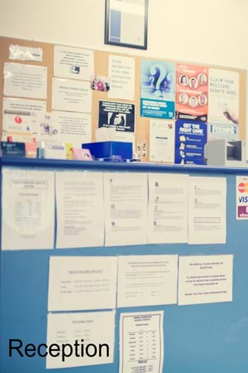 Faulconbridge Health Centre reception 2